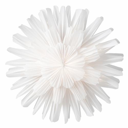 Julstjärna Papper - Snöblomma 44 cm - Vit - www.frokenfraken.se