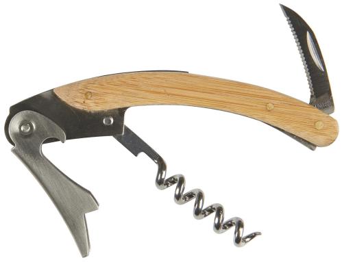 Korkskruv - Servitörkorkskruv - trähandtag - 11 cm - www.frokenfraken.se