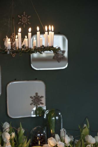 Ljuskrona för 24 julgransljus - Ø39,5 X 59 CM - www.frokenfraken.se