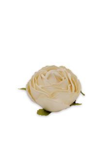 Ros med clip - Creme - 5,5 cm - www.frokenfraken.se