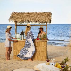 Bardisk i bambu med tak - Tiki - 170 x 235 cm - www.frokenfraken.se