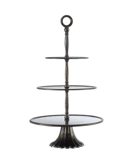 Våningsfat - Cake Stand Bronze - 3 våningar - 65 cm - www.frokenfraken.se