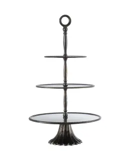 Våningsfat - Cake Stand Bronze - 3 våningar - 65 cm - www.frokenfraken.se