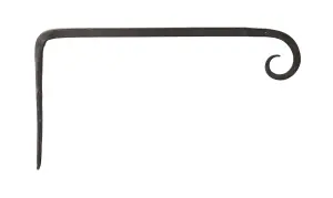 Väggkrok - Smide - för lykta - 30 cm - www.frokenfraken.se