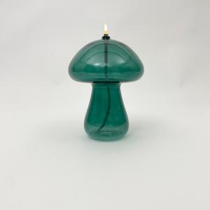 Oljelampa M - Mushroom - Grön - Ø11 x 14 cm - www.frokenfraken.se