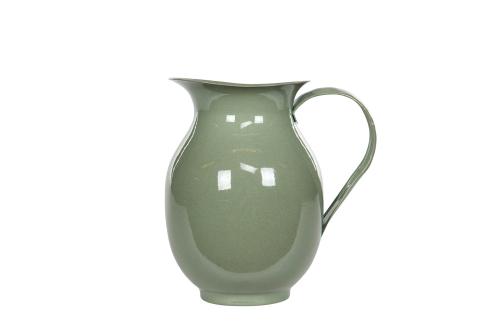 Kanna - Emalj Grön - Dekor - 18 cm - www.frokenfraken.se
