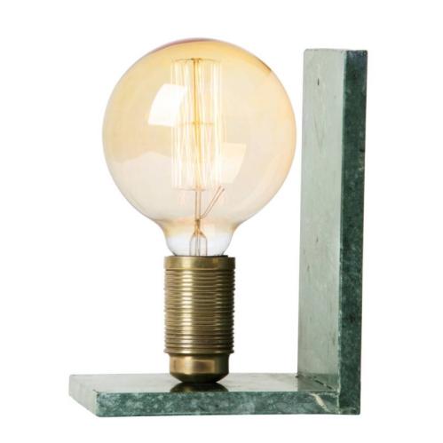 Lampa - Alice - Bokstöd Marmor - Grön - www.frokenfraken.se