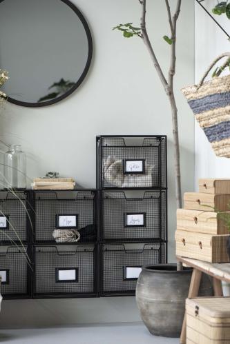 MagasinHållare till vägg med 3 fack - 34 X 81,5 X 14,5 CM - www.frokenfraken.se