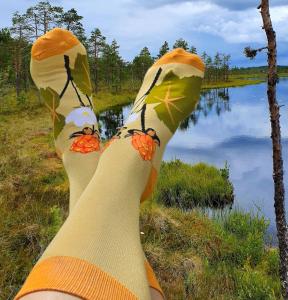 Strumpor - Bambu - Hjortron - Storlek 37-44 - www.frokenfraken.se
