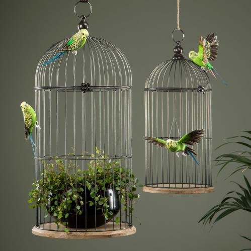 Fåglar - gröna - flygande - 2-pack - www.frokenfraken.se