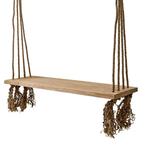 Gunga - Trä med tofsar - 100 x 30 x 3 cm - www.frokenfraken.se