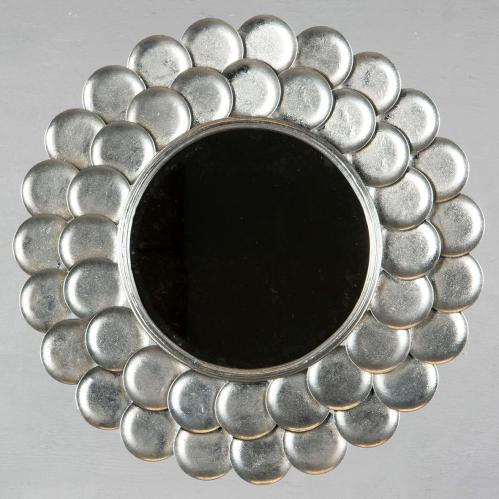Spegel - Rund Silver - Ø75 cm - www.frokenfraken.se