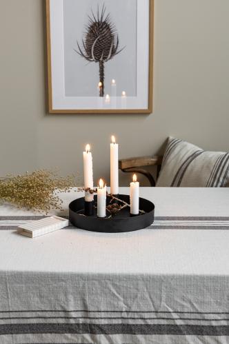 Bordsljusstake - SUND - 4 ljus magnet - Svart - Ø34 cm - www.frokenfraken.se