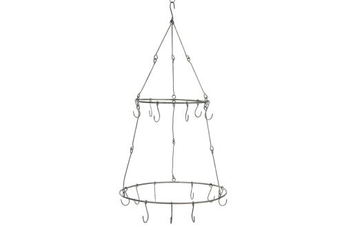 Hängare - 2 våningar med krokar - 35 x H 65 cm - www.frokenfraken.se