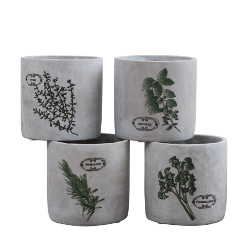 4 krukor - Kryddor - Betong - www.frokenfraken.se