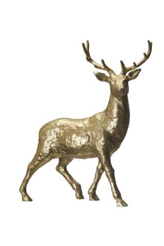 Hjort - Dekoration - Guld - 30 x 10 x 35 cm - www.frokenfraken.se