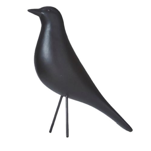 Fågel - Svart - Prydnad - 9 x 24 x 24 cm - www.frokenfraken.se