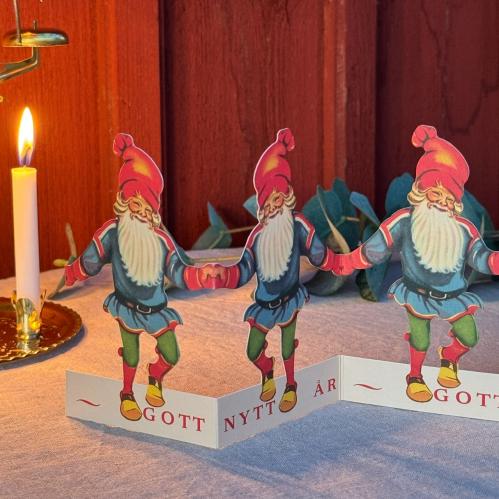 Pappersrad - Tomte - God Jul - 12 x 60 cm - www.frokenfraken.se