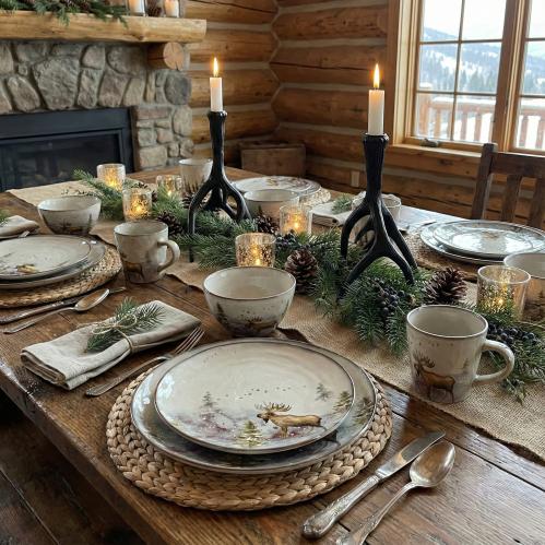 Middagstallrik - Älg - Ø28 cm - www.frokenfraken.se