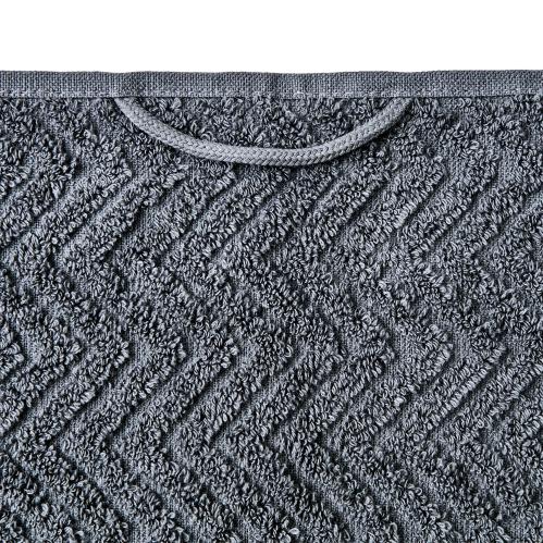 Handduk - Grafitgrå Fiskbensmönster - 100 x 50 cm - www.frokenfraken.se