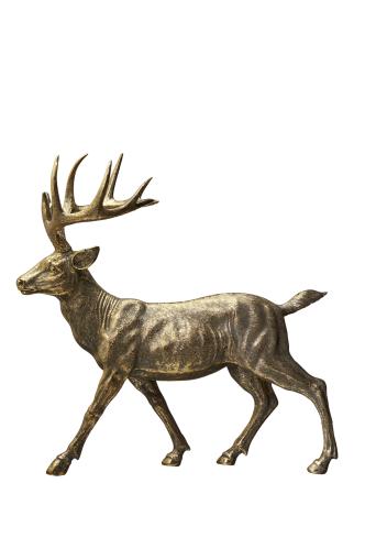 Hjort - Dekoration - Guld - 39 x 18 x 39 cm - www.frokenfraken.se