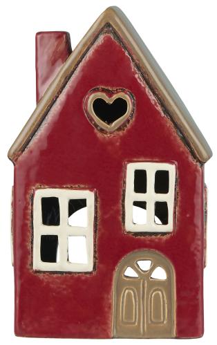Ljuslykta - Hus - Hjärta - 19 cm - www.frokenfraken.se