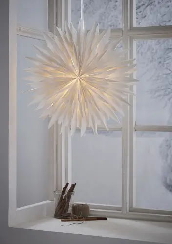 Adventsstjärna - Vit - 60cm - www.frokenfraken.se