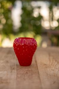 Vas - Jordgubbe - Röd - 10 cm - www.frokenfraken.se