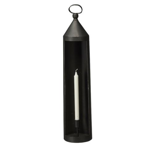 Ljusstake - Kronljus - Svart - 15 x 72 cm - www.frokenfraken.se