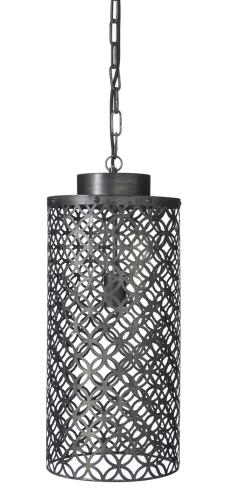 Taklampa - Mönstrad - Svart - 25 x 62 cm - www.frokenfraken.se