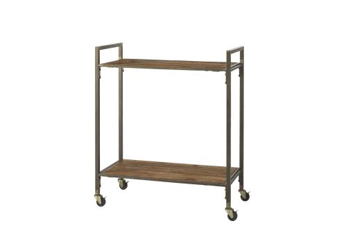 Hylla - Rullvagn - Antik/Natur - 104 x 35,5 x 87 cm - www.frokenfraken.se