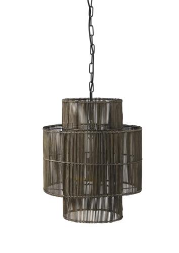 Taklampa - Natur/Svart - 38 x 48 cm - www.frokenfraken.se