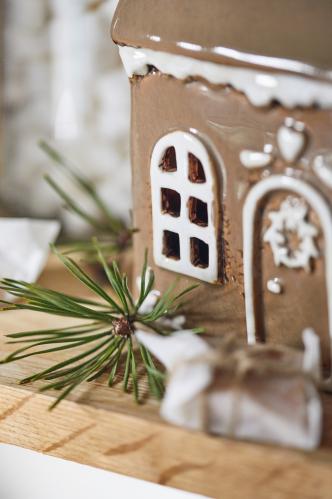 Ljuslykta - Hus - Pepparkakshus - Liten - www.frokenfraken.se