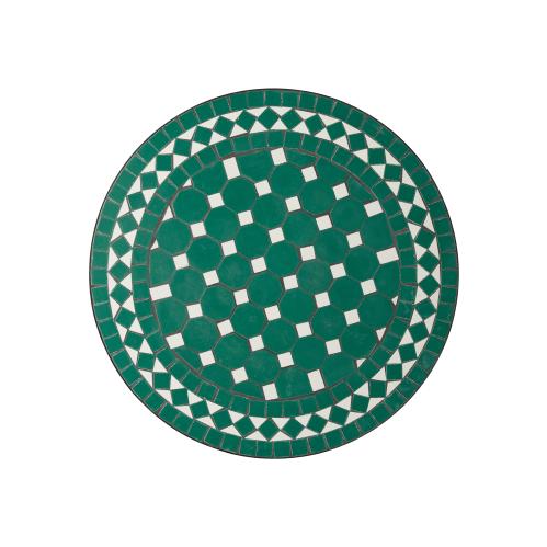 Trädgårdsbord - Grön Mosaik - Järn - Ø70 x 72 cm - www.frokenfraken.se