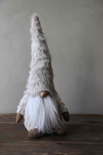 Tomte - Jolly Frosty - Beige - 44 cm - www.frokenfraken.se