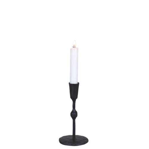Ljusstake Frank Låg - Svart - Ø8 x H17 cm - www.frokenfraken.se