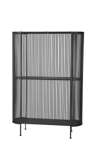Hylla - Svart - 127 x 41 x 180 cm - www.frokenfraken.se