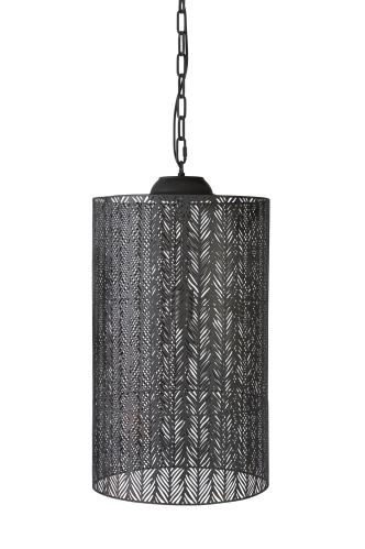 Taklampa - Mönstrad - Svart - 35 x 47 cm - www.frokenfraken.se