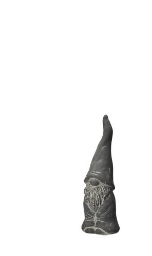 Tomte Niklas - Betong/Svart - 8 x 24 cm - www.frokenfraken.se