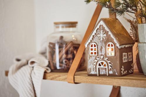 Ljuslykta - Hus - Pepparkakshus - Liten - www.frokenfraken.se