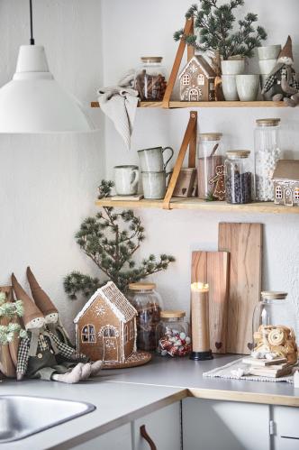 Ljuslykta - Hus - Pepparkakshus - Liten - www.frokenfraken.se