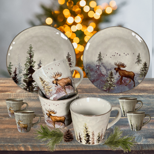 Middagstallrik - Älg - Ø28 cm - www.frokenfraken.se