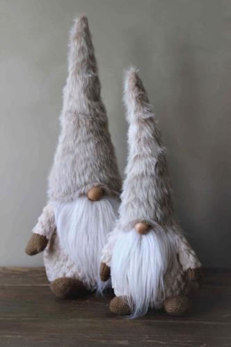 Tomte - Jolly Frosty - Beige - 44 cm - www.frokenfraken.se