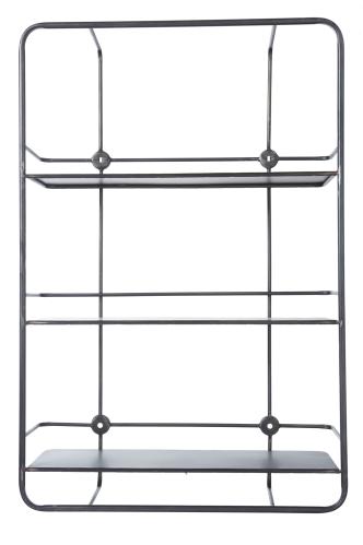 Vägghylla - Svart - 2 st - 50 x 15 x 75 cm - www.frokenfraken.se