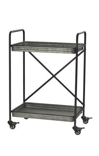 Rullvagn - Zink - 84 x 36 x 59 cm - www.frokenfraken.se