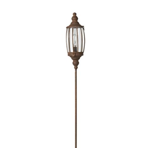 Ljuslykta på pinne - LED - Rost - 82 cm - www.frokenfraken.se