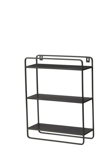 Vägghylla - Svart - 34 x 12 x 44 cm - www.frokenfraken.se