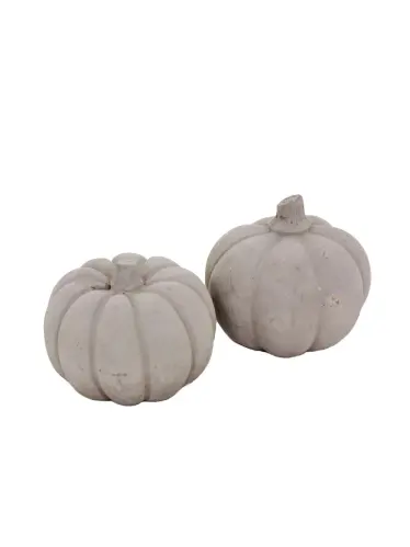 Pumpa - Dekoration - Ljusgrå - Betong - Ø7 cm - www.frokenfraken.se