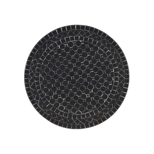 Trädgårdsbord - Svart Mosaik - Järn - Ø100 x 72 cm - www.frokenfraken.se