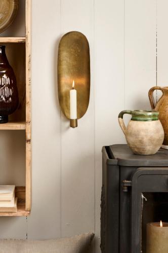 Väggljusstake - metall - 32,5 cm - www.frokenfraken.se